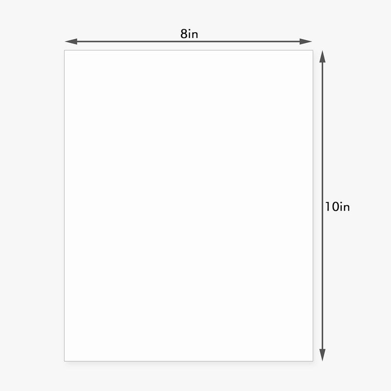 Somime 10-Pack White Uncut Picture Frame Backing Board,Acid Free 8x10 White Matte Picture Board for Photos - Image 3